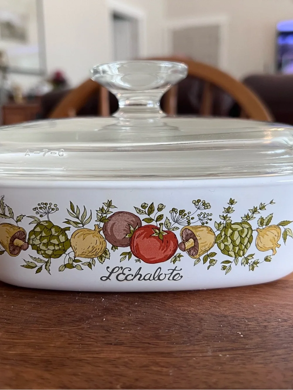 Corning Ware A-1-B L’Échalote Spice of Life 1 Quart Casserole With Lid